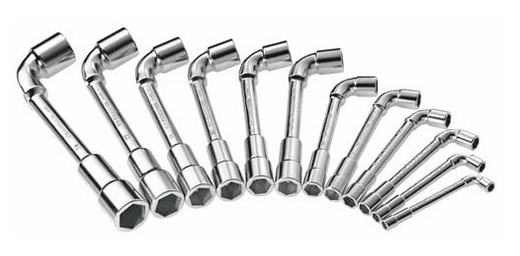 Jeu de 12 clés à pipe débouchées métriques 6x6 pans | Facom 75