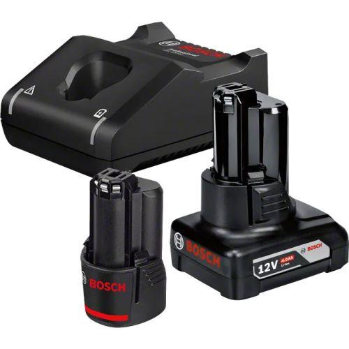 Starter set 12V Bosch 2 batteries (2 Ah + 4 Ah) + chargeur GAL 12V-40 sous carto