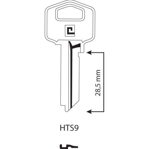 HERACLES HTS9 ébauche de clé type Yale Tesa boite de 100
