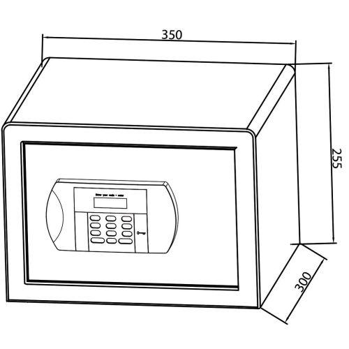 HERACLES - I-CFE2 coffre-fort électronique 21 L