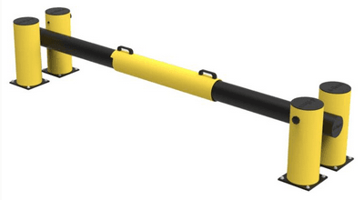 BARRIERE DE QUAI POUR RAMPE DE CHARGEMENT JAUNE/NOIR