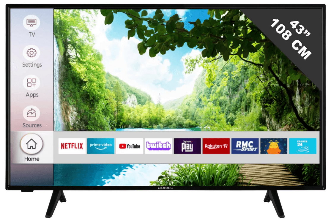 TELEVISEUR 108 CM / 43 POUCES