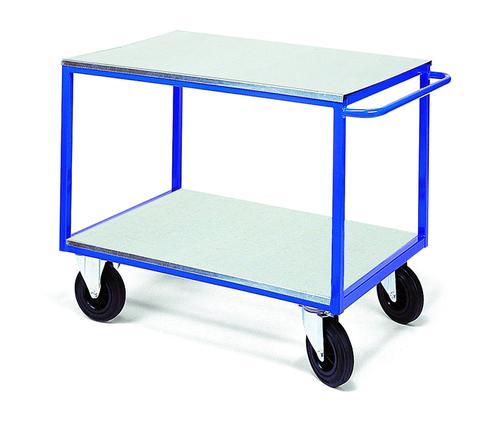 CHARIOT 2 DOSSIERS BLEU 500 KG TUBULAIRE