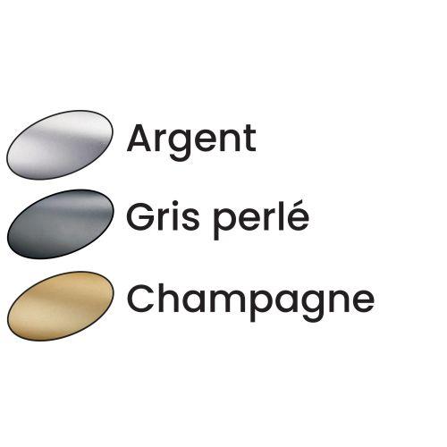 HERACLES B-SANYA-10 ensemble sur plaque aluminium condamnation argent SANYA HOME