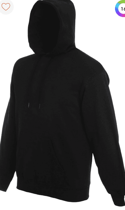 SWEAT-SHIRT A CAPUCHE NOIR