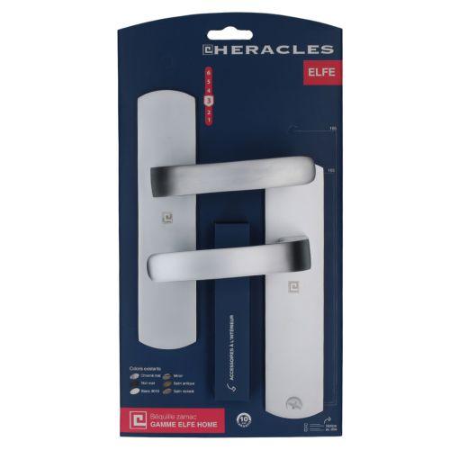 HERACLES ZL-B-ELFE-31 ensemble sur plaque entraxe 165 mm bec de cane chromé mat