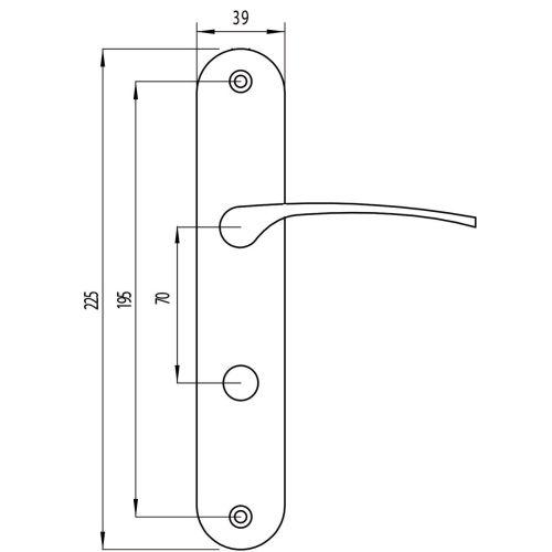 HERACLES B-MORGA-LP02 ensemble sur plaque à condamnation laiton poli MORGAN
