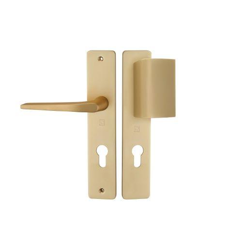 Ensemble sur plaque type clé I palière champagne HIONNA