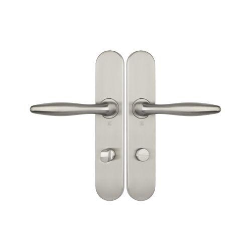 Ensemble double bequille sur plaque JADE série 1594 - Condamnation - inox