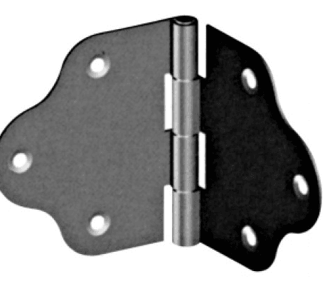 CHARNIERE A CHAPEAU ACIER