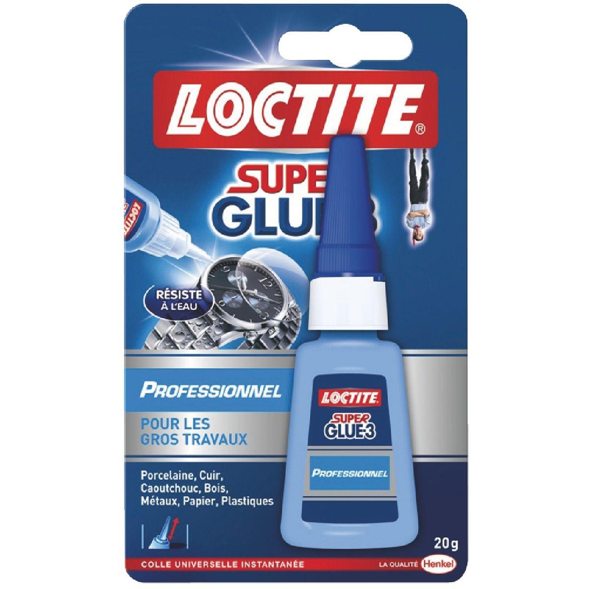 Colle Super Glue 3 Loctite Professionnel 20 g - Liquide