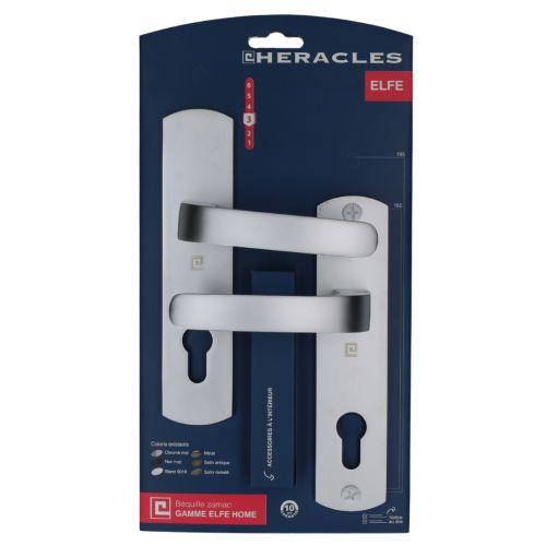 HERACLES ZL-B-ELFE-33 ensemble sur plaque entraxe 165 mm clé I chromé mat sur ca