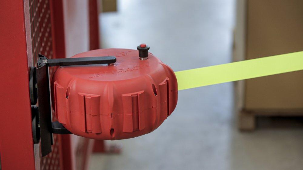 ENROULEUR A SANGLE 25M JAUNE FLUO