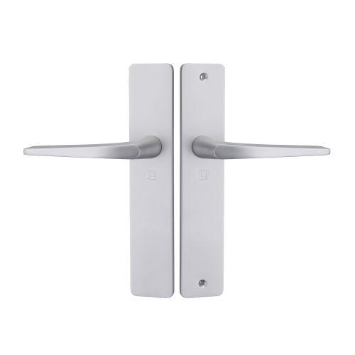 Ensemble sur plaque type bec de cane argent HIONNA