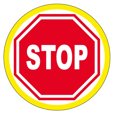 PANNEAU INTERDICTION DIA 300 MM HAUTE VISIBILITE