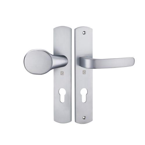 HERACLES B-ELFE-10 ensemble sur plaque entraxe 195 mm palière clé I chromé mat E