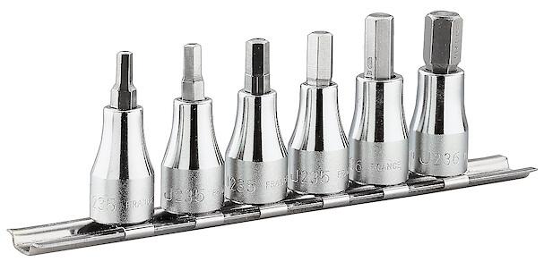 JEU DE 6 DOUIL-TVIS 3/8' RACK