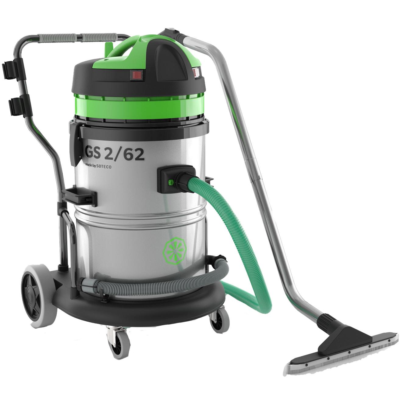 ASPIRATEUR INOX EAU ET POUSSIERE 62 LITRES