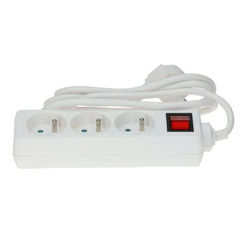 HANGER 200003 bloc multiprise 3 prises 2P+T avec interrupteur