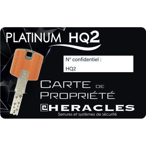 HERACLES HQ2-10083272 cylindre à double entrée 32 x 72 mm PLATINUM HQ2®