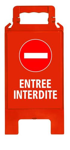 CHEVALET DE SIGNALISATION ROUGE