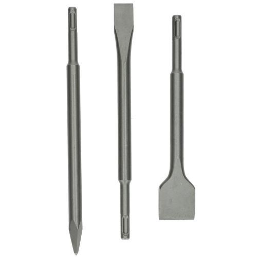 Set de 3 burins SDS+ (pic + plat + bêche) 250 mm - HANGER 155990