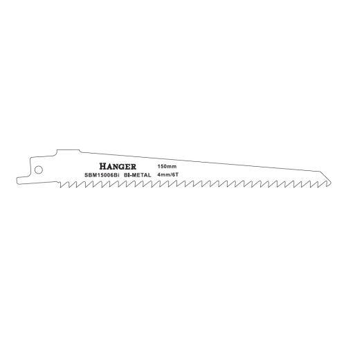 HANGER 150307 lames modèle sbm15006bi pour scie sabre - longueur 150 mm - bois -