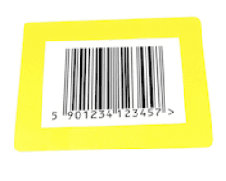 CADRE AU SOL ADHESIFS JAUNE