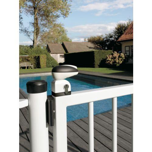 LOCINOX P00007884-9005 serrure de piscine 40 mm noir TWIST