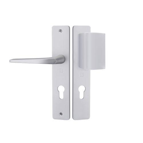 Ensemble sur plaque type clé I palière argent HIONNA