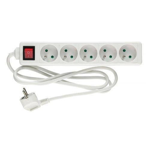 HANGER 200004 bloc multiprise 5 prises 2P+T avec interrupteur