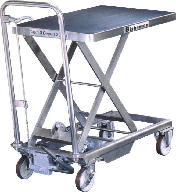 TABLE ELEVATRICE INOX 304 SIMPLE CISEAU