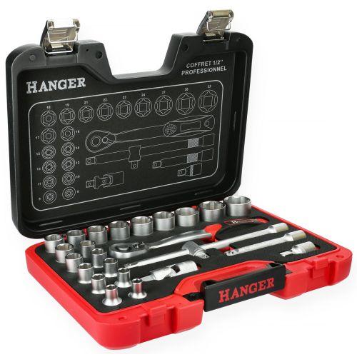 Coffret de douilles 1/2'' 25 pièces - HANGER - 251003