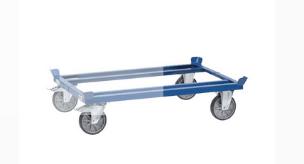 PLATEAU ROULANT POUR PALETTES BLEU