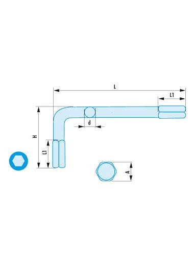 CLES MALE 5/16"""" SR""